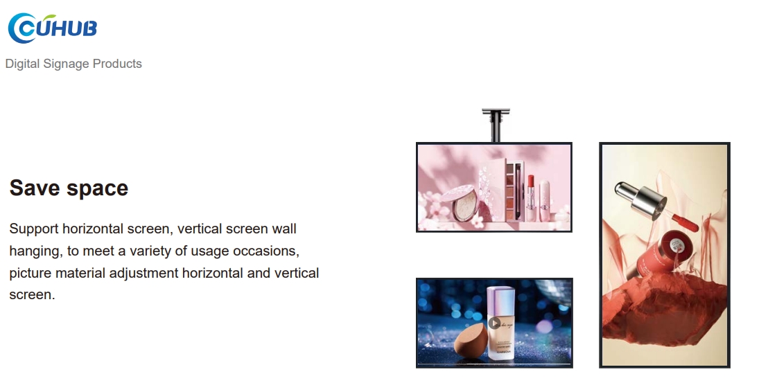 Cuhub Smart Wall-gemonteerde advertentiemachine: wereldwijde bestseller voor zakelijk display